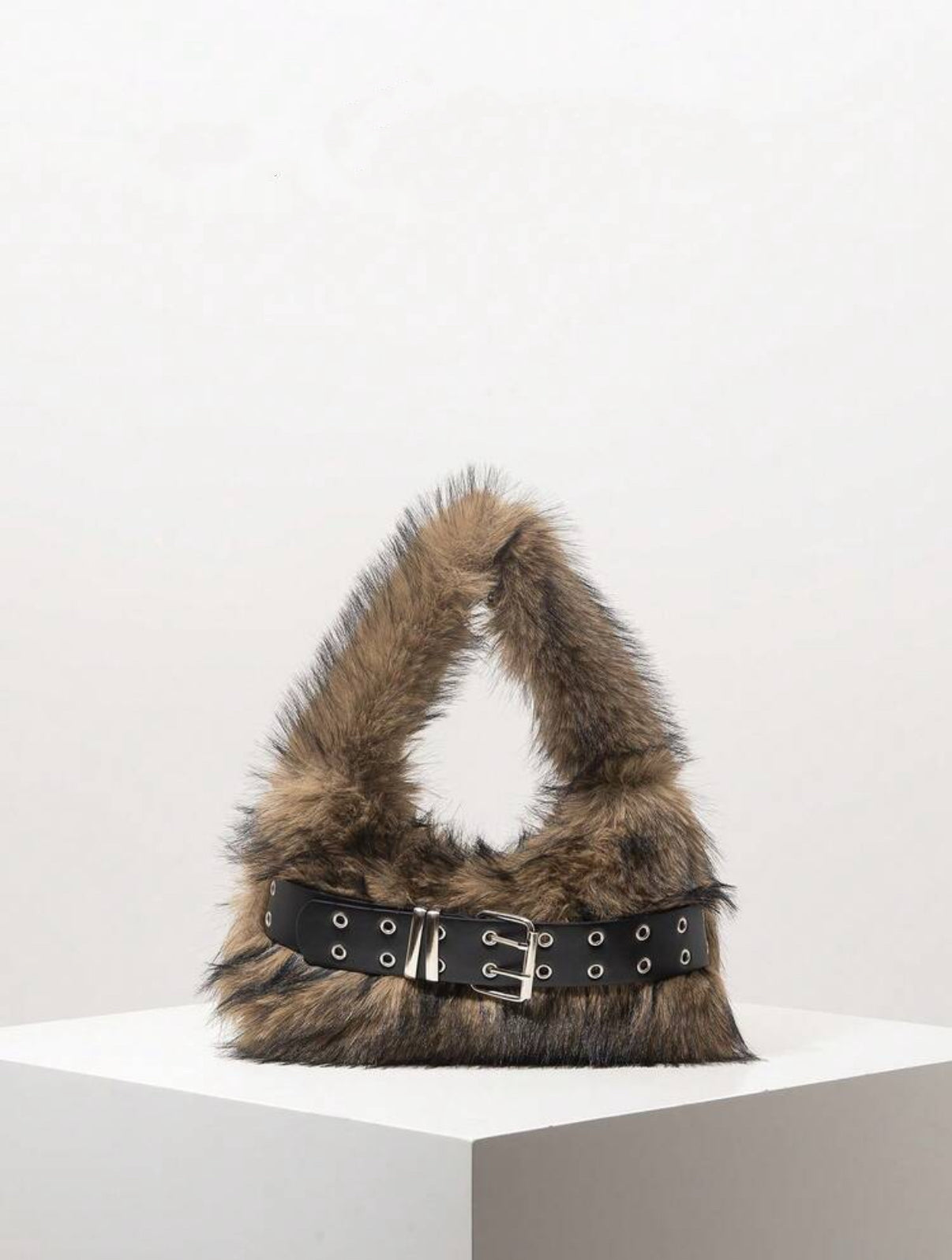 Fur bag and belt