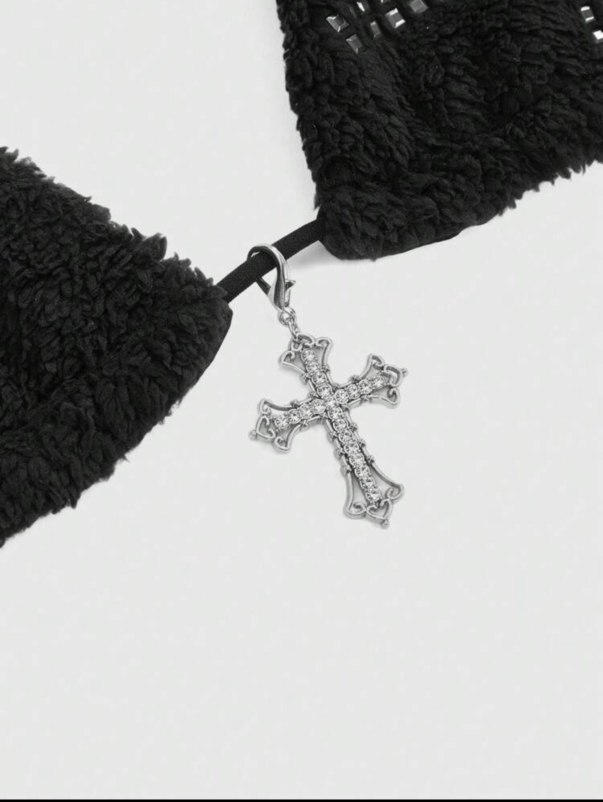 Fur and cross bikini