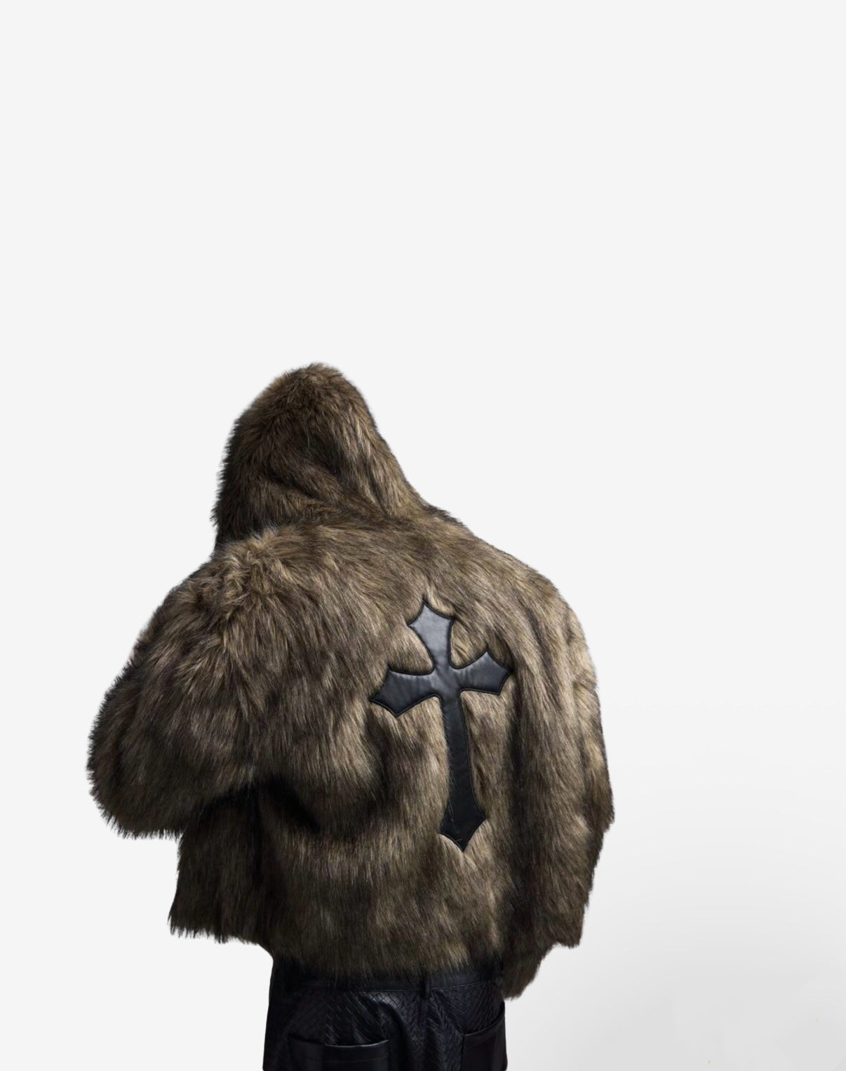Fur jacket cross